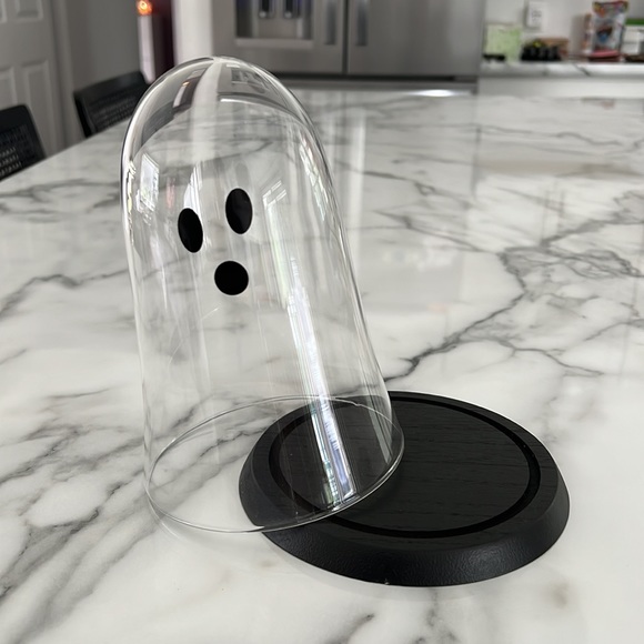 Target Bullseye 2023 - NWT - Ghost Glass Cloche Dome Container - Picture 3 of 8